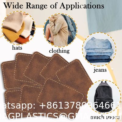 Leatherette Hat Patch With Adhesive, Rectangle Laserable Leatherette Patch, Faux Leather Patches For Hats Custom Fabric Repair Sew Laser Supplies