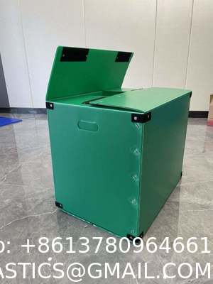 Plastic Storage Bins With Lids Containers Collapsible Moving Boxes With Handles Stackable Storage Bins,Double-Layer Hollow Shock-Absorbing Material,White