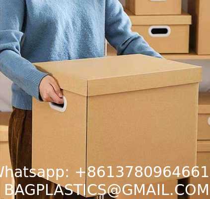 Moving Boxes With Reinforced Handle And Lids, Kitchen Moving Boxes with Reinforced Handle Lid Packing Supplies for Dishes and Glassware STOR/File Medium-Duty File Storage Boxes, FastFold
