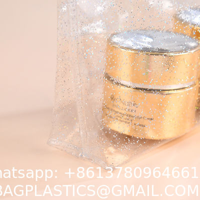 purse wallet, sustainable recyclable Transparent Hologram Cosmetic Bag Shiny Makeup Bag Clutch Handbag Waterproof Travel Wash Bag Toiletry Bag