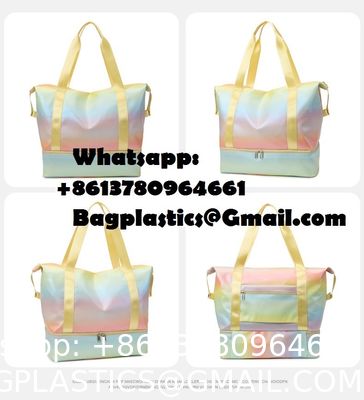 handle bag, handy bag, travel bag, Women Tote Bag, Quilted Puffer Work Shoulder Bag With Laptop Compartment Trolley Sleeve, Large Puffy Travel Handbag