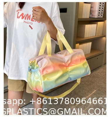 Sports Duffel Travel Bag, Gym Bag With Shoes Compartment,Sports Duffle Bag For Girls,Waterproof Travel Gym Tote Bags For Women,Purple