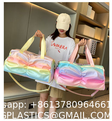 Sports Duffel Travel Bag, Gym Bag With Shoes Compartment,Sports Duffle Bag For Girls,Waterproof Travel Gym Tote Bags For Women,Purple