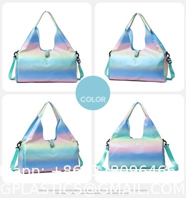 Personalized Initial Dance Bag For Girls, Small Lace Gym Sport Yoga Dance Bags Gift For Teen Girls, Cute Letter Kids Ballet Bag Zipper Toddler Travel Duffle Tote With Adjustable Straps