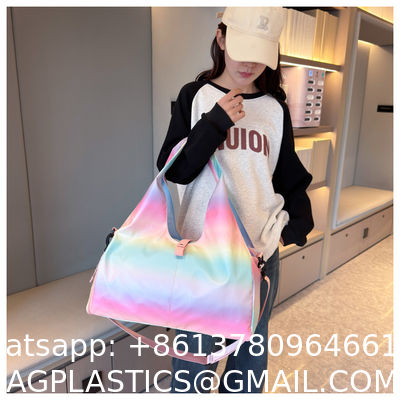 Personalized Initial Dance Bag For Girls, Small Lace Gym Sport Yoga Dance Bags Gift For Teen Girls, Cute Letter Kids Ballet Bag Zipper Toddler Travel Duffle Tote With Adjustable Straps