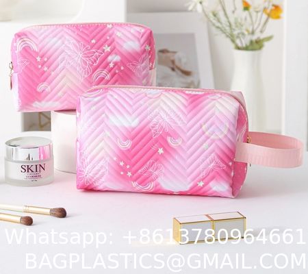 Toiletry Bag Travel Makeup Bag Portable Cosmetic Bag Organizer For Women And Girls Toiletry Bag for Girls, Travel Waterproof Hanging Toiletry Bag for Girls, Galaxy Purple