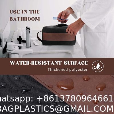 Sustainable Travel Toiletry Bag - Large Toiletry Bag For Men, Water Resistant Skincare Bag, Travel Bag For Toiletries