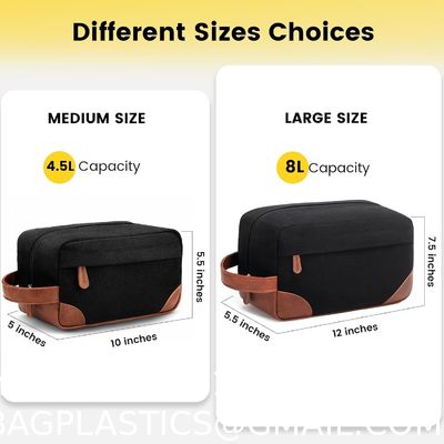 Travel Toiletry Bag For Women And Men, Water-Resistant Shaving Bag For Toiletries Accessories, Foldable Storage Bags With Divider And Handle For Cosmetics Toiletries Brushes Tools