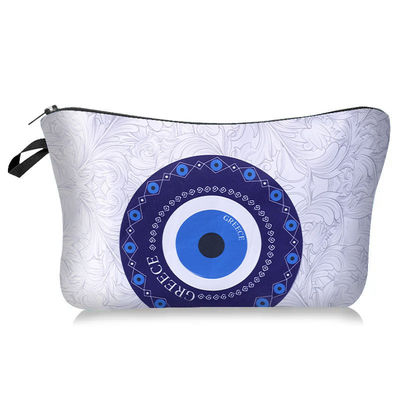 Manufacturers Wholesale Printed Devil Eye Cosmetic Bag High Quality Waterproof Portable Storage Ladies Large Capacity Clutch Bag