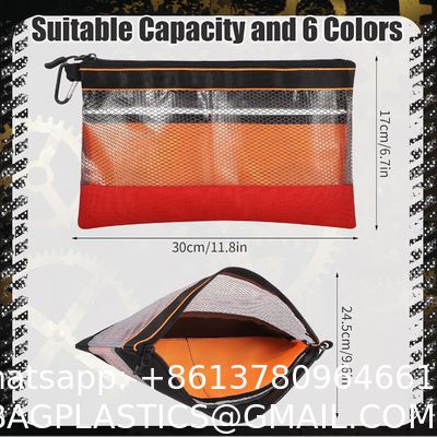 Clear Tool Pouch Tool Pouch Bags Zipper Tool Pouch With Heavy Duty Mesh Window sports equipment bags,special purpose bags custom,backpack, cooler bags, travel bags,Duffle bags laptop bag