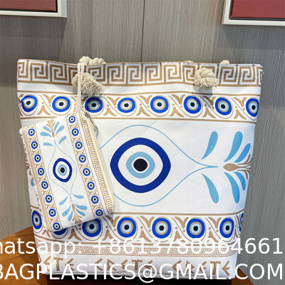 Evil Eye Tote Bag,Reusable Shopping Bags, Funny Novelty Canvas Tote Bag, Aesthetic Grocery Bags, Gifts For Women Mom