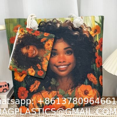 Versatile And Practical Multifunctional Zipper Handbag, Foldable Beach Bag, Creative New Cartoon Print Shoulder Bag