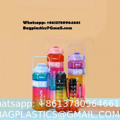 Water Bottle, 32oz Motivational Sports Water Bottle With Time Marker - Times To Drink - Tritan, BPA Free, Wide Mouth Leakproof, Clear (1 Bottle)