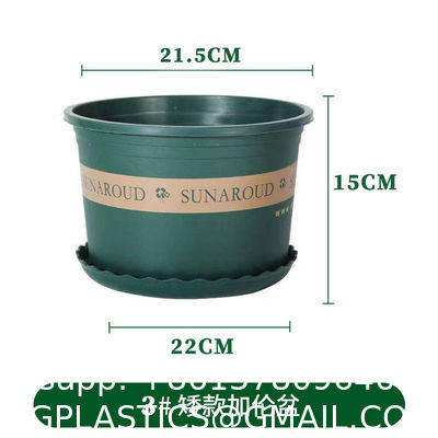 Gallon Plant Nursery Pots,Plastic Pots With Drainage Holes,Garden Flower Container Seedling Pot With White Label For Planting,Cuttings,Transplanting,Home Garden