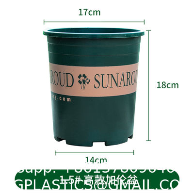 Gallon Plant Nursery Pots,Plastic Pots With Drainage Holes,Garden Flower Container Seedling Pot With White Label For Planting,Cuttings,Transplanting,Home Garden