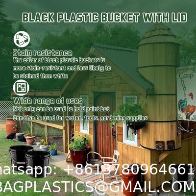Gallon Bucket With Lid And Handle, Large Plastic Storage Paint Pail Brine, Fermenting For Beer, Wine Or Any Other Fermented Beverage Liter Round Plastic Bucket Thickened and Covered for Paint Engine