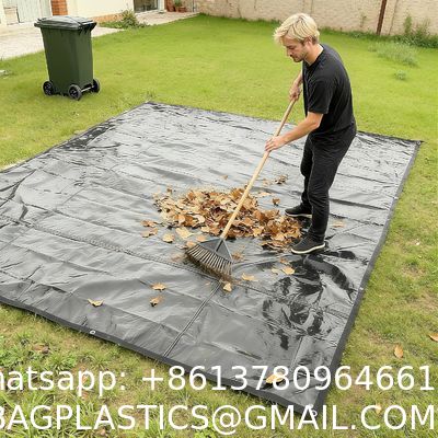 Manufacturer PE Tarpaulin Cover Waterproof Outdoor Plastic Fish Pond Fabric Hay Cover Plain PE Tarpaulin For Car Use Heavy Duty Tarp 8x10FT,5 Mil-Multipurpose Waterproof Poly Tarpaulin with Reinforced