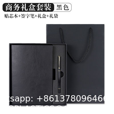 Notebook Pen Business Gift Set Luxury Notebook Gift Set A5 100 Sheets Waterproof PU Cover With Thermal Binding Open Flat Design And Custom Logo