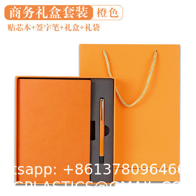 Notebook Pen Business Gift Set Luxury Notebook Gift Set A5 100 Sheets Waterproof PU Cover With Thermal Binding Open Flat Design And Custom Logo