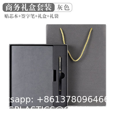 Notebook Pen Business Gift Set Luxury Notebook Gift Set A5 100 Sheets Waterproof PU Cover With Thermal Binding Open Flat Design And Custom Logo