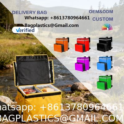 Large Grocery Storage Fast Food Free Delivery Thermal Distribution Motorcycle Food Delivery Bag Bike Boxes Takeaway Rider Food Waterproof Thicken Outdoor Backpack Food Delivery Insulated Pizza Bag