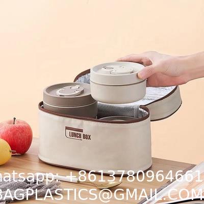 Lunch Box & Lunch Bag for Women Men, Large Insulated Adult Lunch Box Leakproof Lunchbox Cooler Bag for Work Picnic Beach,16L, Reusable Non Woven Part Aluminum Foil Non-woven Fabric Thermal Insulation