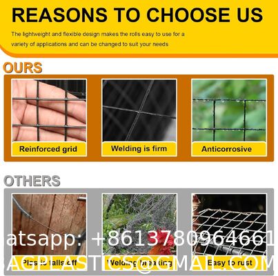 Chicken Wire Fencing, 19Gauge, Vinyl PVC Coated Mesh, Welded Wire Mesh, Perfect For Gopher Wire, Rodent Mesh, Tree Guard, Chicken Coop