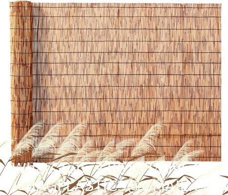 Hot Selling Reed Fence Roll Artificial Bamboo Fence Panel Natural Reed Fencing, 4ft X 16.4 Ft, Decorative Bamboo Privacy Screen,Reed Fence Roll Patio Decorative Fences Reed Screen Curtain For Garden