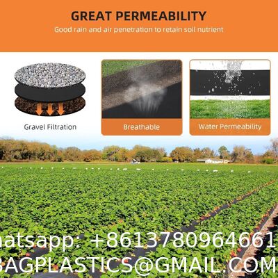 Geotextile Landscape, 4ft X 50ft & 6oz Geotextile Fabric, PP Drainage 350N Tensile Strength & 440N Load Capacity, For Driveway & Road Stabilizationr, Erosion Control, French Drains