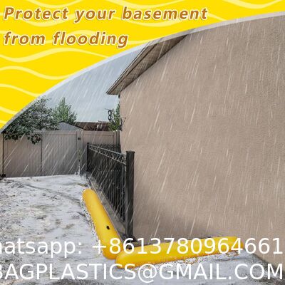 Flood Barriers For Home Reusable Flood Prevention Barriers Water Barrier For Flooding PVC Flood Bags Sandbag Alternative PVC Water Diversion Tubes With Fixed Handle (6 Ft X 20 In X 12 In)