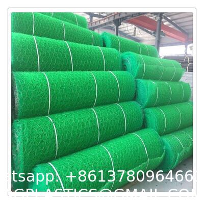 Mike Pads Reinforced Mike Mat Reinforced Three-Dimensional Mesh PVC Coated Hot Dipped Galvanized Galfan Reinforced Composite Geomat Erosion Control Mat Soil Stabilization Matting Mud Control Mats