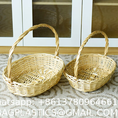OEM Large Gift Basket Bread Flower Picnic Handmade Woven Custom Straw Wicker Rattan Storage Basket Wicker Gift Baskets Bread Flower Picnic Handmade Woven Custom Wicker Rattan Storage Basket