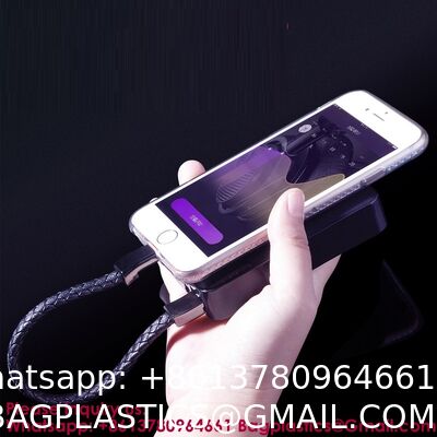 USB 3.0 Multicolor Type-C Fast Charging Data Feng Shui Bracelet Cable: Midnight Guardian · Onyx Energy Bracelet Wristband Design Charger Leather Bracelet Portable Travel Charger, Braided Cord