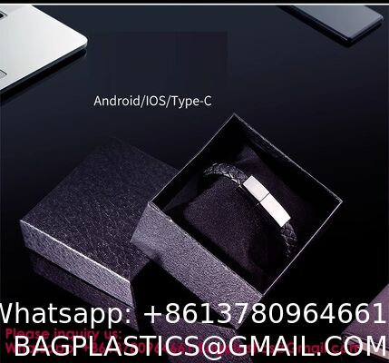 USB 3.0 Multicolor Type-C Fast Charging Data Feng Shui Bracelet Cable: Midnight Guardian · Onyx Energy Bracelet Wristband Design Charger Leather Bracelet Portable Travel Charger, Braided Cord