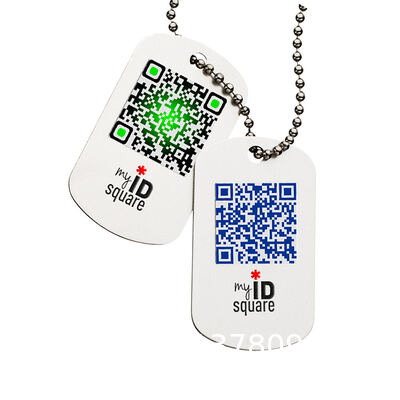 QR tag Ring Pet Tag QR Code Tag Silicone tag rubber tag Personalized Metal Text Stainless Steel Diy Custom Logo Necklace Pet Dog ID Handmade Gifts China Jewelry Pendant Hang Name Tag