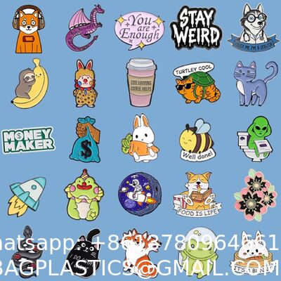 Suit Coat Brooch Long Needle Lapel Pin for Sale Cute Enamel Pins Bulk, Funny Backpack Pins Aesthetic Lapel Badge Pins Set Assorted Enamel Brooch Pins For Backpacks, Hats, Bags, Landyards
