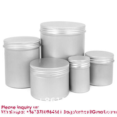 Ounce Round Empty Metal Tins With Hollow Lids Refillable Spice Containers For Aromatherapy Air Freshener Candles Travel Storage Customizable Logo Printed Tin Box for Soap/Cream Aluminum Makeup