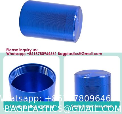 Aluminum Storage Jar, Colors Portable Airtight Container Bottle, Multipurpose Storage Container For Spices, Coffee & Teas Aluminum Cans Mini Tin Box With Window