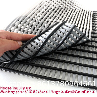 Wholesale Customised Mat Striped Machine Made Swimming Pool mat Bathroom mat Anti-Slip Eco-Friendly PVC Waterproof Floor Mats Modern Anti-slip Solid Drainage Rib Floor Mat