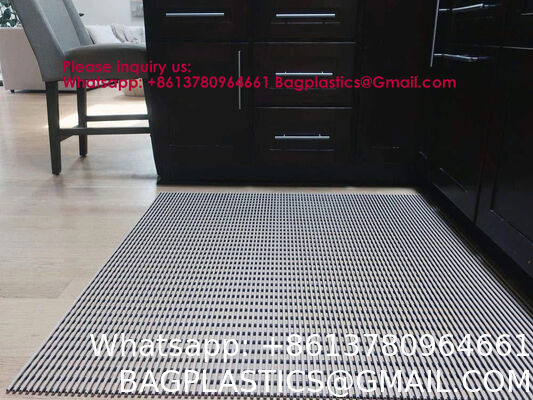 Wholesale Customised Mat Striped Machine Made Swimming Pool mat Bathroom mat Anti-Slip Eco-Friendly PVC Waterproof Floor Mats Modern Anti-slip Solid Drainage Rib Floor Mat