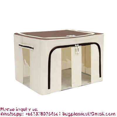 Large Storage Bags, Pack Clothes Storage Bins Foldable Closet Organizers Storage Containers With Reinforced Handle For Clothing, Blanket, Comforters, Bed Sheets, Pillows And Toys