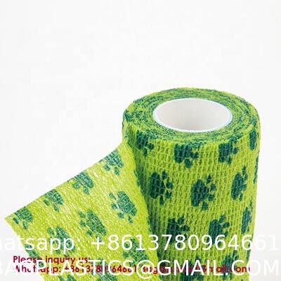 Bandage Self-Adhesive Athletic Wrap Tape Print Custom Breathable Eco-Friendly Gym & Hook Grip Tape - Thumb Cross Training, Weightlifting, Gymnastics Stretchy Adhesive Athletic Weightlifting Tape