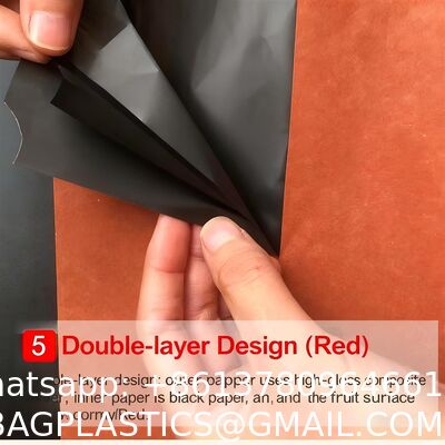 Custom Fruit Protection Bags Double-Layer Thickened Paper Bags Universal For Pear & Apple Trees Factory Wholesale Protection Bags Sunproof, Insect & Disease Resistant