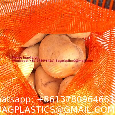 Potatoes Woven Leno Mesh Net Bag 50 Kg For Packing Onions And Oranges Leno Plastic Mesh Bag for Vegetables and Fruit Package From China Supplier Mesh Bag Sacks for Garlic Cabbage Onion