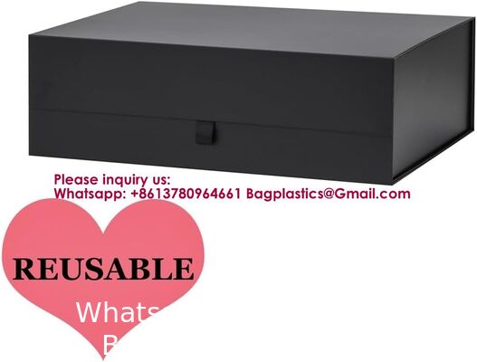 Extra Large Black Gift Box 16.5x14x5.5 Inches,Gift Boxs For Presents With Lid Magnetic Closure Collapsible,Groomsman Proposal Box,Birthday, Christmas,For Clothes And Large Gifts