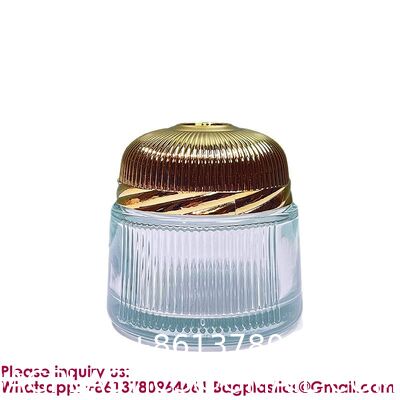 Travel Skincare Cream Jar 10g Refillable Glass Lotion Container With Metal Lid For Middle East Dubai, Small Cosmetic Sample Bottle For Travel Toiletries Organizer