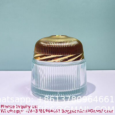 Travel Skincare Cream Jar 10g Refillable Glass Lotion Container With Metal Lid For Middle East Dubai, Small Cosmetic Sample Bottle For Travel Toiletries Organizer