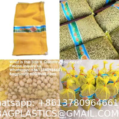 Reusable Drawstring Fresh Produce Thickened Purple Green Large Mesh Plastic Dense Small Mesh Woven Net Bag From China For Packing Chili Radix Pseudostellariae