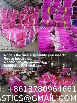 Reusable Drawstring Fresh Produce Thickened Purple Green Large Mesh Plastic Dense Small Mesh Woven Net Bag From China For Packing Chili Radix Pseudostellariae