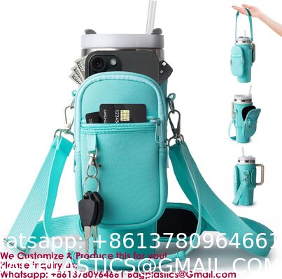 Tumbler Sleeve Bag Water Bottle Carrier Bag Insulated Neoprene Cup Holder Neoprene Cup Holder Holder Pouch Cup Holder Pouch